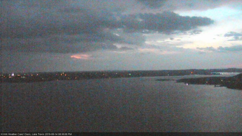 Lake Travis webcam, August 14, 2019 7:40 PM CT
