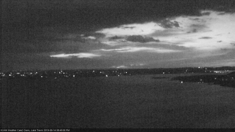 Lake Travis webcam, August 14, 2019 7:50 PM CT