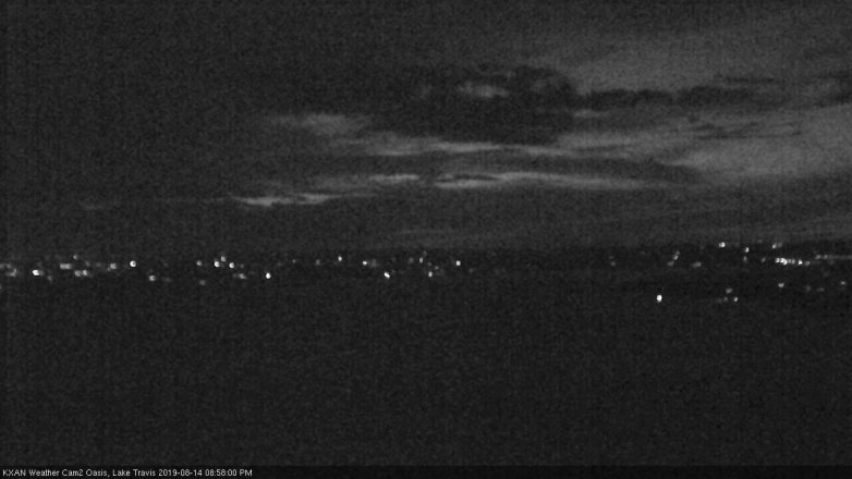Lake Travis webcam, August 14, 2019 8:00 PM CT