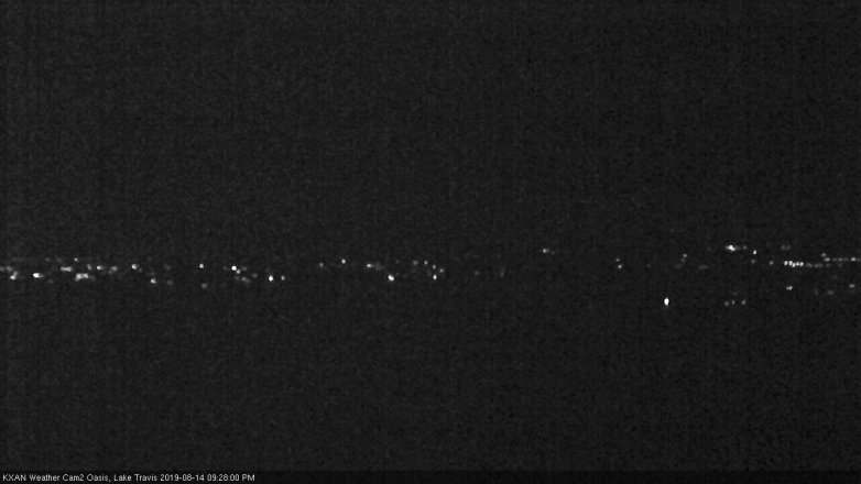 Lake Travis webcam, August 14, 2019 8:30 PM CT