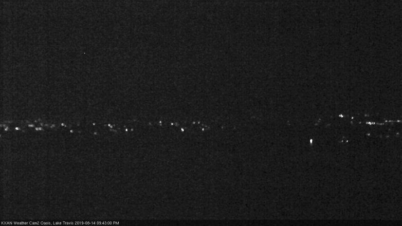 Lake Travis webcam, August 14, 2019 8:45 PM CT
