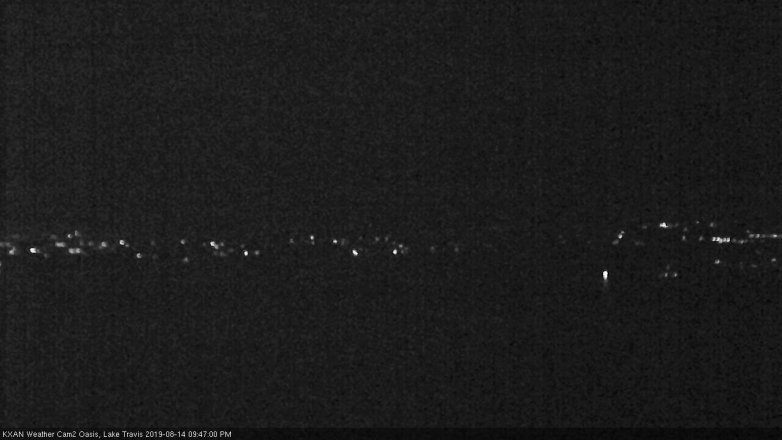 Lake Travis webcam, August 14, 2019 8:50 PM CT