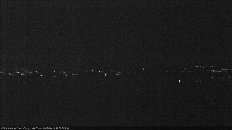 Lake Travis webcam, August 14, 2019 9:10 PM CT