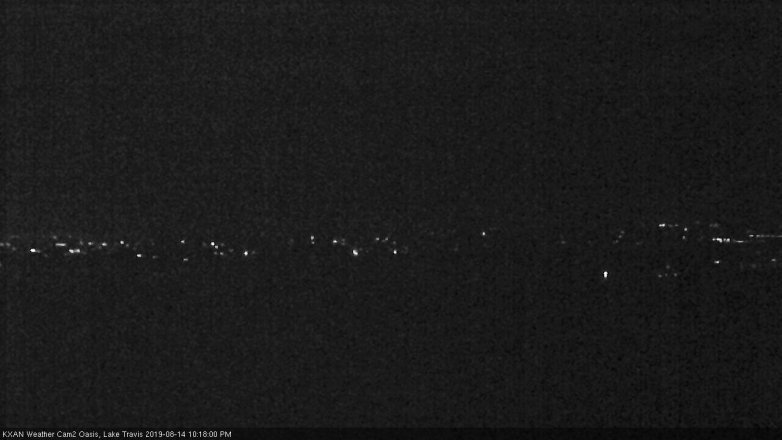 Lake Travis webcam, August 14, 2019 9:20 PM CT
