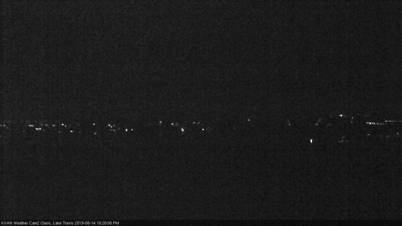 Lake Travis webcam, August 14, 2019 9:30 PM CT