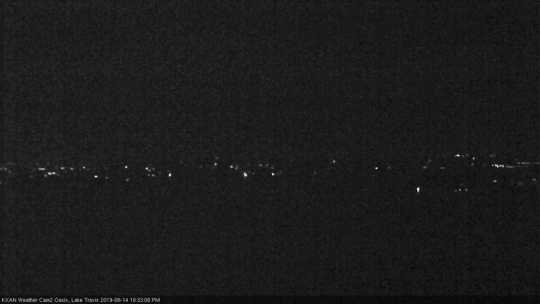 Lake Travis webcam, August 14, 2019 9:35 PM CT