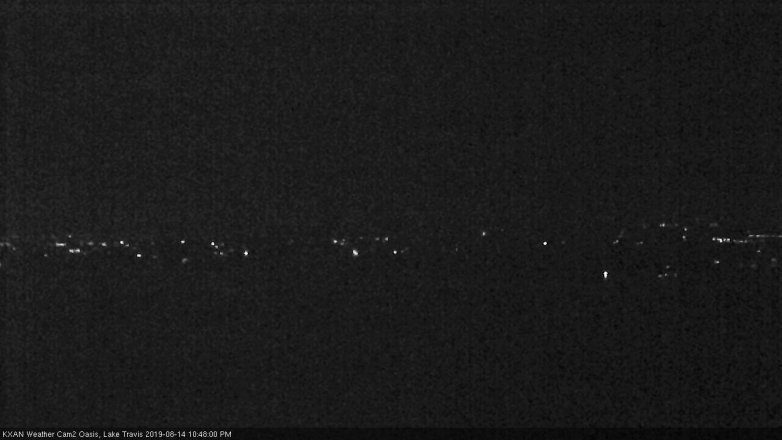 Lake Travis webcam, August 14, 2019 9:50 PM CT