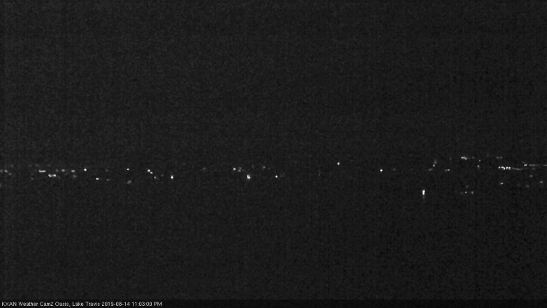 Lake Travis webcam, August 14, 2019 10:05 PM CT