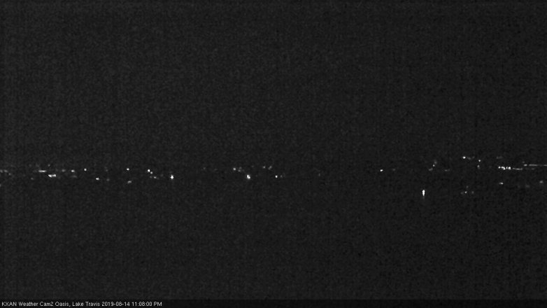 Lake Travis webcam, August 14, 2019 10:10 PM CT