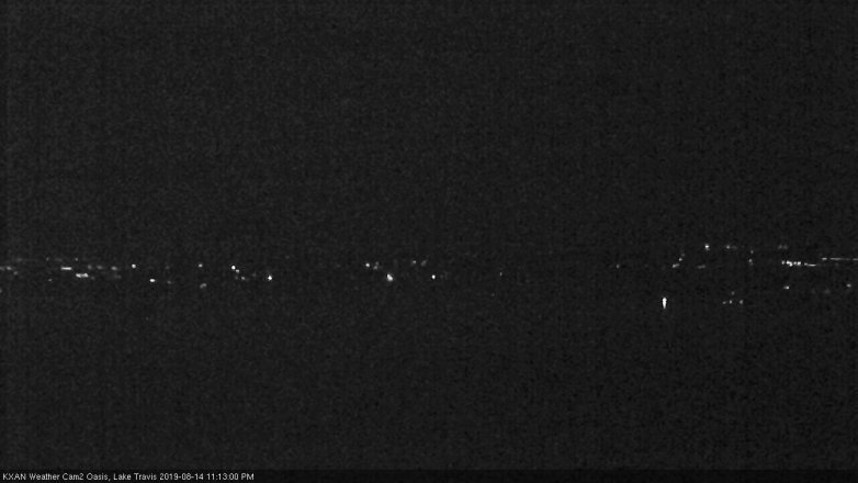 Lake Travis webcam, August 14, 2019 10:15 PM CT