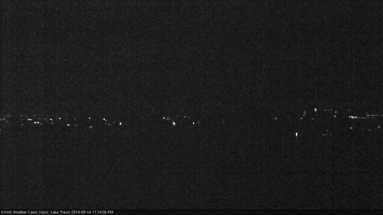 Lake Travis webcam, August 14, 2019 10:20 PM CT