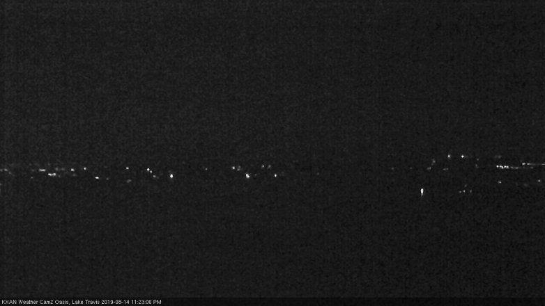 Lake Travis webcam, August 14, 2019 10:25 PM CT