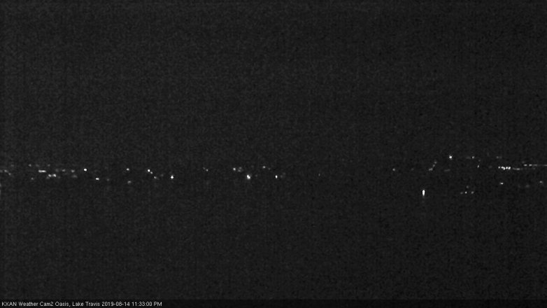 Lake Travis webcam, August 14, 2019 10:35 PM CT