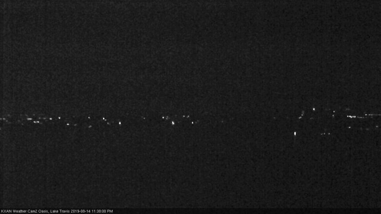 Lake Travis webcam, August 14, 2019 10:40 PM CT