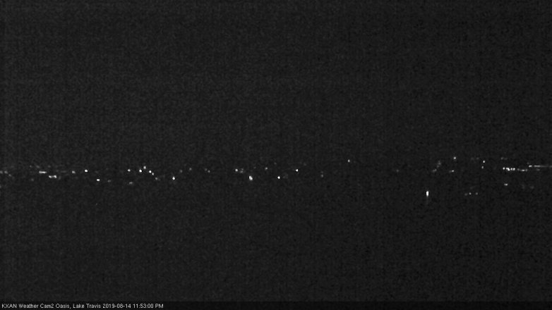 Lake Travis webcam, August 14, 2019 10:55 PM CT