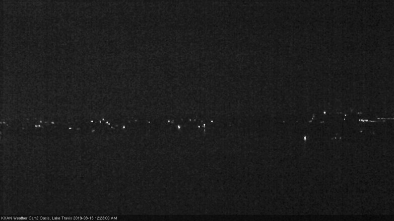 Lake Travis webcam, August 14, 2019 11:25 PM CT