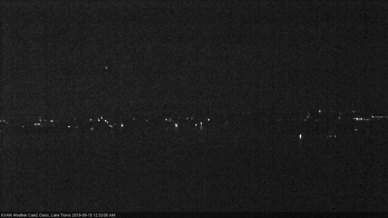 Lake Travis webcam, August 14, 2019 11:35 PM CT