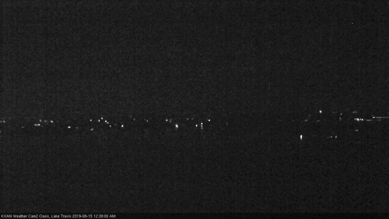 Lake Travis webcam, August 14, 2019 11:40 PM CT