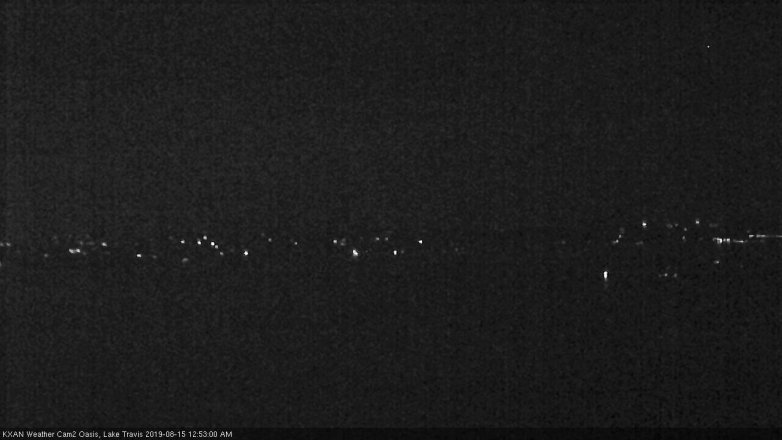 Lake Travis webcam, August 14, 2019 11:55 PM CT