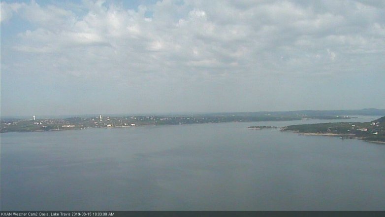 Lake Travis webcam, August 15, 2019 9:05 AM CT