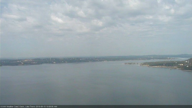 Lake Travis webcam, August 15, 2019 9:10 AM CT