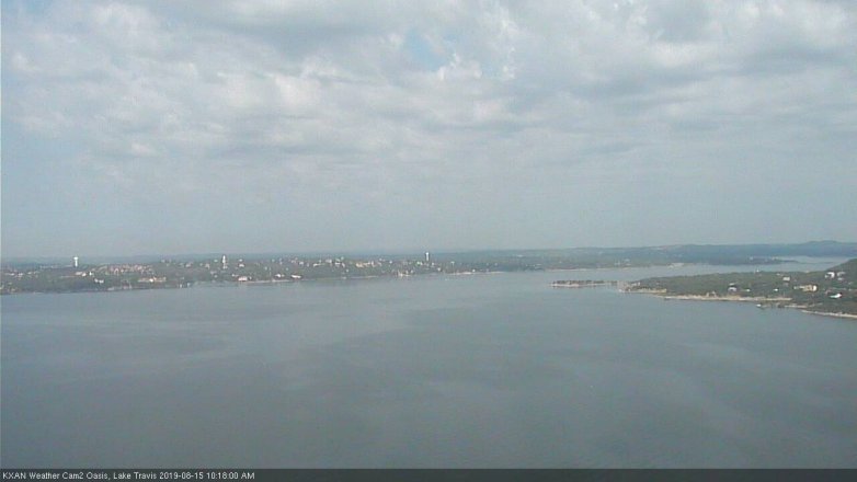 Lake Travis webcam, August 15, 2019 9:20 AM CT
