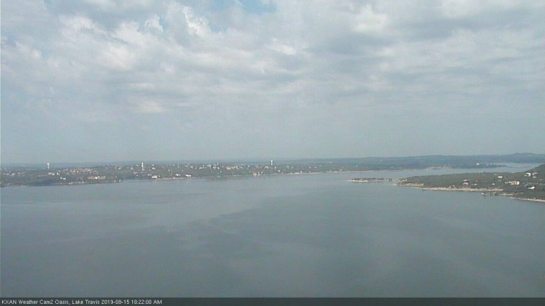 Lake Travis webcam, August 15, 2019 9:25 AM CT