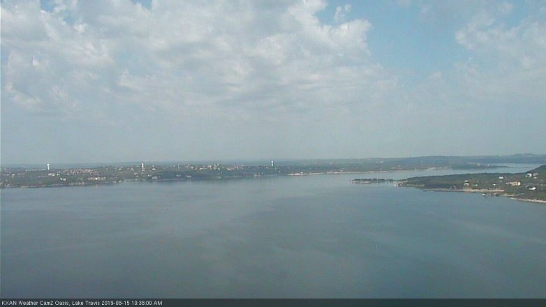 Lake Travis webcam, August 15, 2019 9:40 AM CT