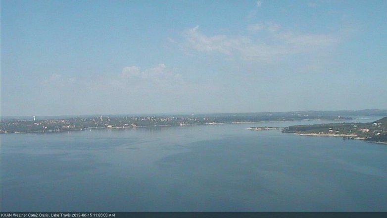 Lake Travis webcam, August 15, 2019 10:05 AM CT