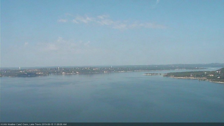 Lake Travis webcam, August 15, 2019 10:10 AM CT