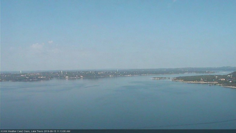 Lake Travis webcam, August 15, 2019 10:15 AM CT