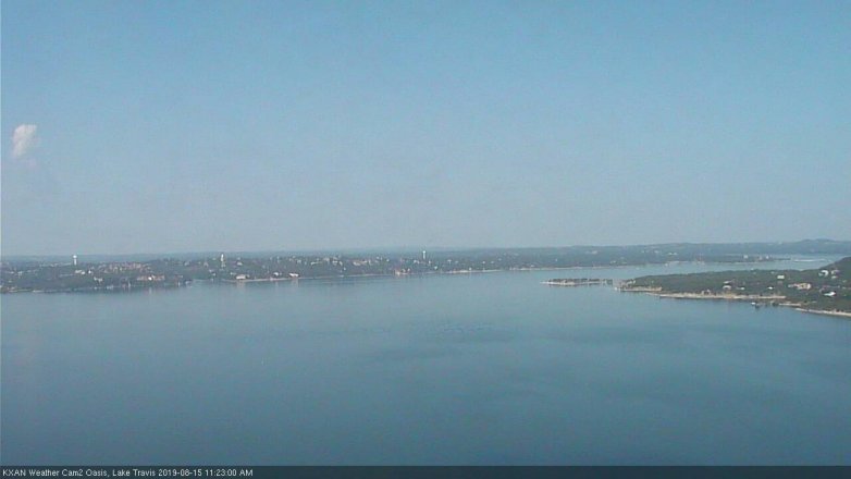Lake Travis webcam, August 15, 2019 10:25 AM CT