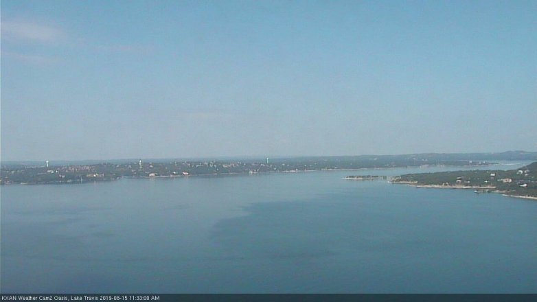 Lake Travis webcam, August 15, 2019 10:35 AM CT