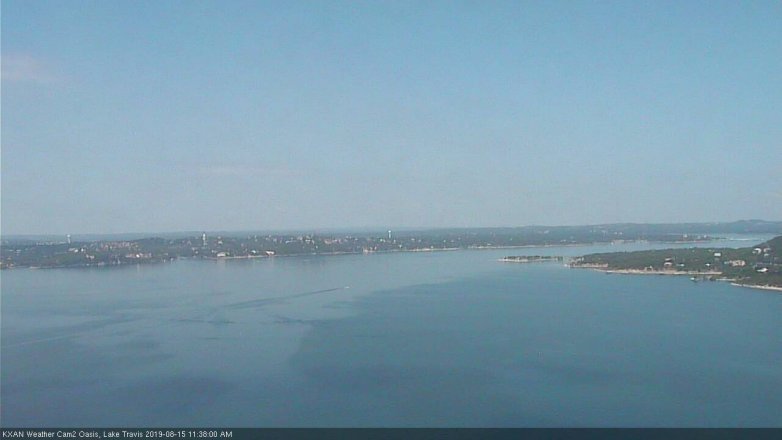 Lake Travis webcam, August 15, 2019 10:40 AM CT