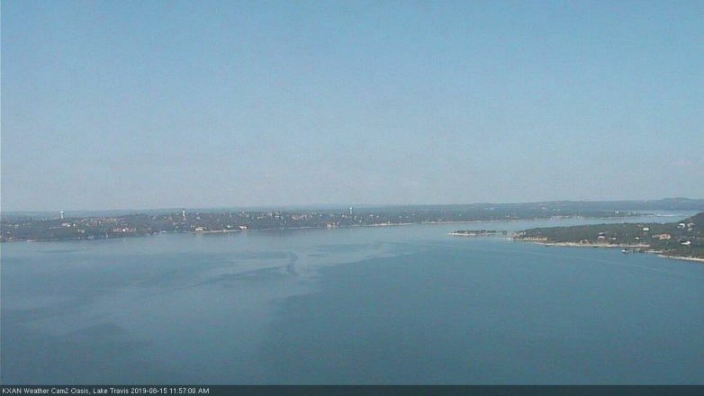 Lake Travis webcam, August 15, 2019 11:00 AM CT