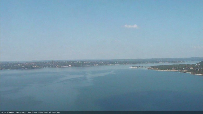 Lake Travis webcam, August 15, 2019 11:05 AM CT