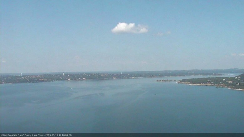 Lake Travis webcam, August 15, 2019 11:15 AM CT