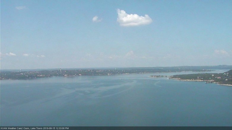 Lake Travis webcam, August 15, 2019 11:35 AM CT
