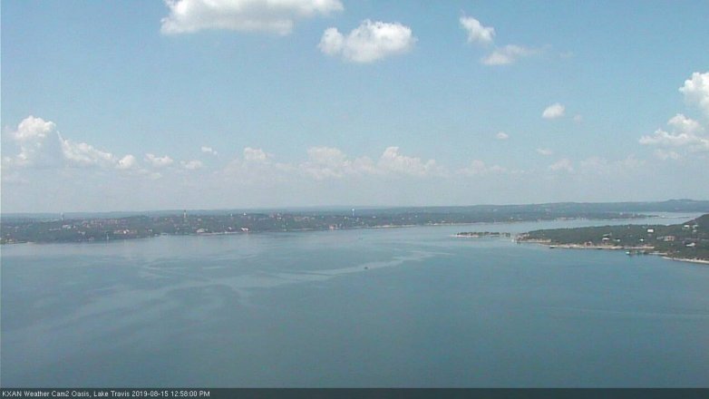 Lake Travis webcam, August 15, 2019 12:00 PM CT