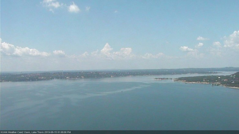 Lake Travis webcam, August 15, 2019 12:10 PM CT
