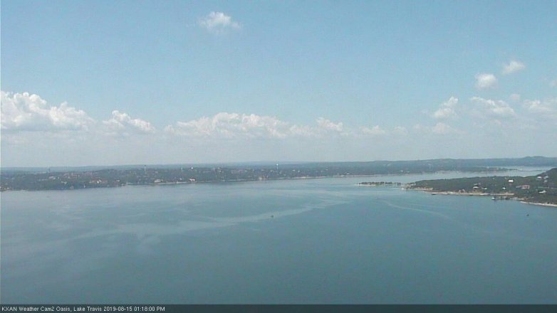 Lake Travis webcam, August 15, 2019 12:20 PM CT