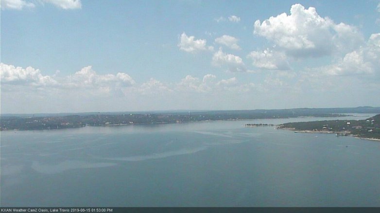 Lake Travis webcam, August 15, 2019 12:55 PM CT