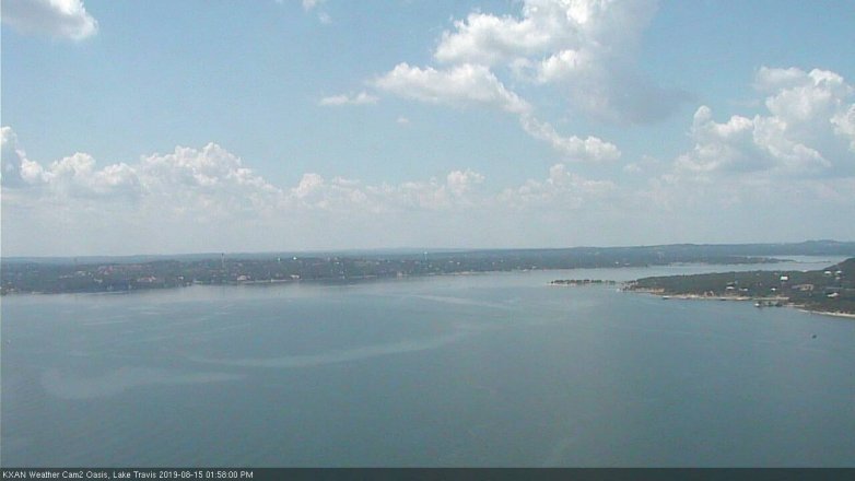 Lake Travis webcam, August 15, 2019 1:00 PM CT