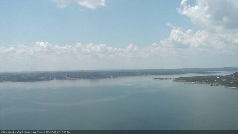 Lake Travis webcam, August 15, 2019 1:15 PM CT