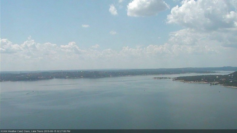 Lake Travis webcam, August 15, 2019 1:30 PM CT