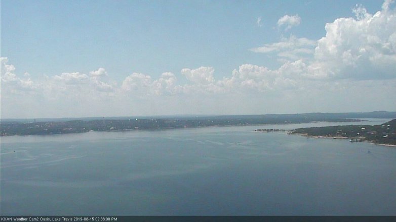 Lake Travis webcam, August 15, 2019 1:40 PM CT