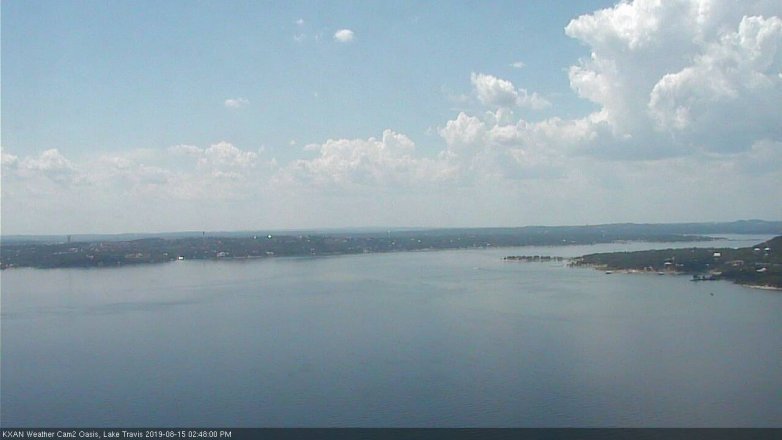 Lake Travis webcam, August 15, 2019 1:50 PM CT