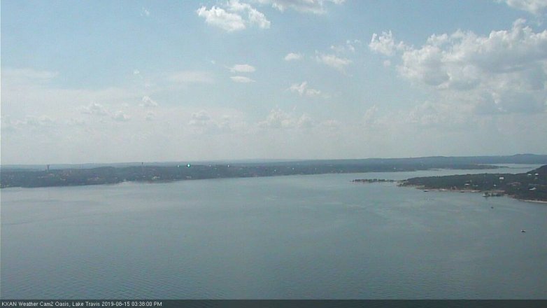 Lake Travis webcam, August 15, 2019 2:40 PM CT