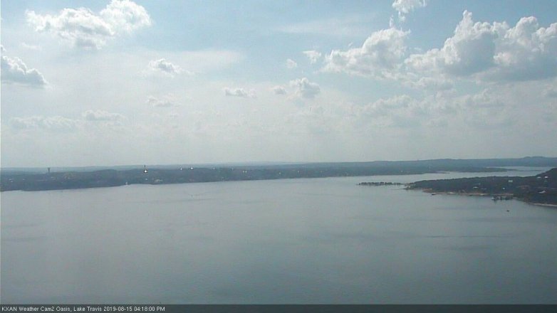 Lake Travis webcam, August 15, 2019 3:20 PM CT
