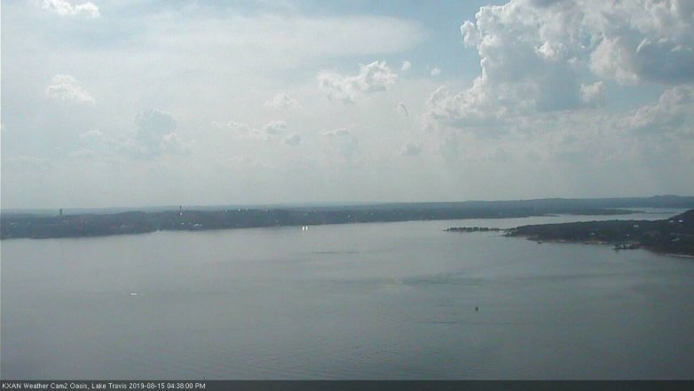 Lake Travis webcam, August 15, 2019 3:40 PM CT